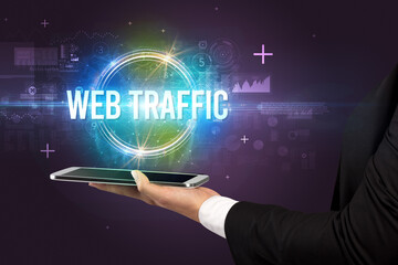 Close-up of a touchscreen, new tech concept