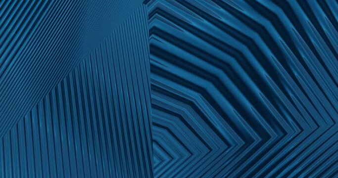 3d render with blue hypotonic background from stripes