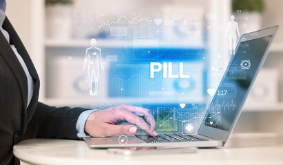 Doctor working a health check