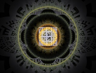 Fototapeta premium Imaginatory fractal background generated Image