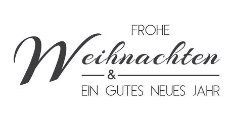 Frohe Weihnachten Kartentext für Weihnachtskarte, schwarz, deutsch, 2022