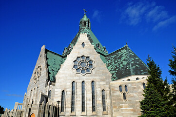 Quebec; Canada- june 25 2018 : basilica Notre Dame du Cap in Cap de la Madeleine