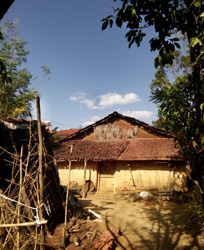 Countryside mud house in the rural India