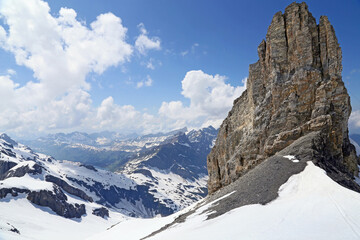 Titlis mountain in the Swiss Alps
