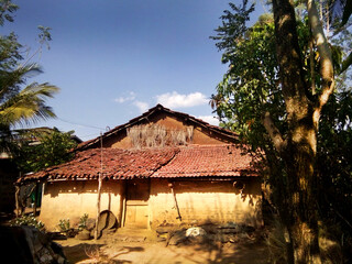 Countryside mud house in the rural India