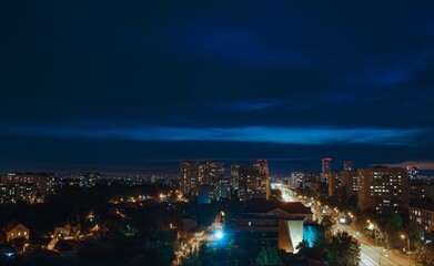 night view of the city