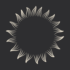 Vector illustration set of moon phases. Different stages of moonlight activity in vintage engraving style. Zodiac Signs, shining crystals, female hand