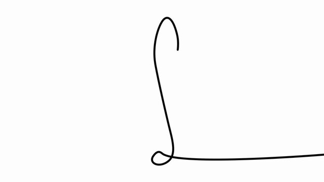 Draws animation of treble clef and notes by itself. The animation of the treble clef is drawn. Music notes animation. Musical symbols on lines with swirls.