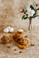 coffee and cookie still life, food photography