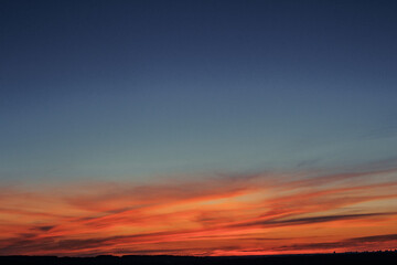 sunset in the mountains
