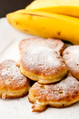 Homemade banana pies with flour
