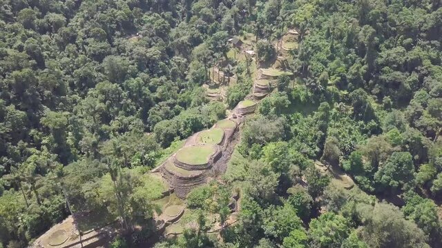 Recorrido con Drone Eje Central Teyuna - Ciudad Perdida Terrazas indigenas