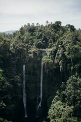 The big waterfall on the Bali island.