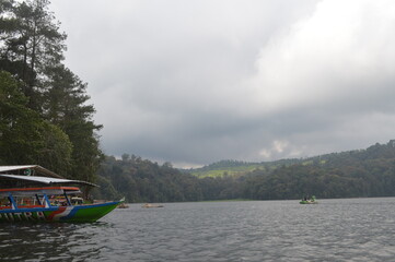 boat on the lake