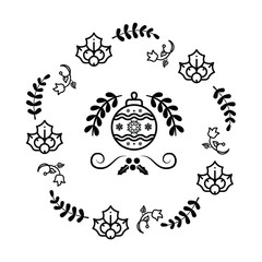 New Year concept.Design for for banner, flyer, party invitation, holiday greeting card.