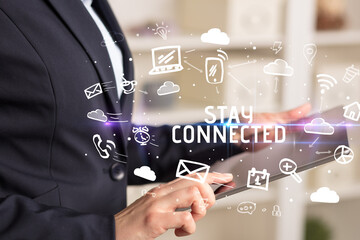 Close-up Of A Person Using Social Networking