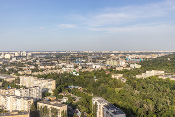 Fototapeta na wymiar Aerial view of City Buildings during daytime. Urban housing development. Urban landscape