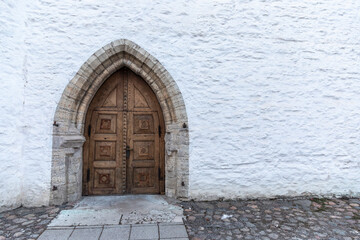 door of St.Mary's cathedral in Old Tallinn