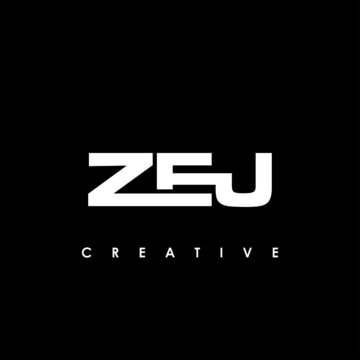 ZEJ Letter Initial Logo Design Template Vector Illustration