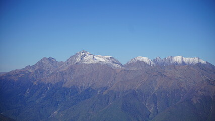 view of the mountains in krasnaya polyana, Sochi