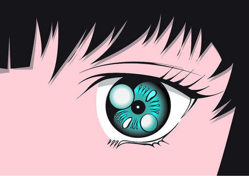 eye of the girl