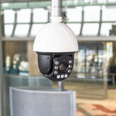 CCTV IP camera security system with surveillance monitoring, digital video recording technology for...