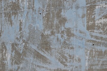 Concrete texture. Abstract cement background wallpaper. Washed watercolor white paint over dirty cyan paint on old concrete surface. Abstract grunge background.