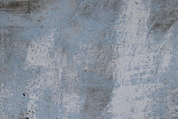 Concrete texture. Abstract cement background wallpaper. Washed watercolor white paint over dirty cyan paint on old concrete surface. Abstract grunge background.