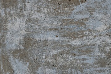 Concrete texture. Abstract cement background wallpaper. Washed watercolor white paint over dirty cyan paint on old concrete surface. Abstract grunge background.