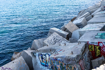 Mirador del Mediterrani, Barceloneta, Barcelona, Catalunza, Spain