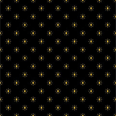 Geometric of diamonds pattern. Design grid gold on black background. Design print for illustration, texture, wallpaper, background.