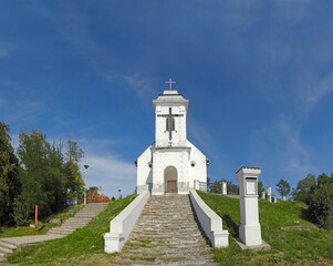 The Chapel of Holy Cross. The oldest Roman Catholic Church in Banat is to be found above town Vrsac...