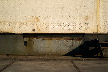 Loading dock during sunset