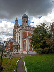 Fototapeta na wymiar Our Lady Assumtion church. City of Serpukhov, Russia. Year of construction 1744 