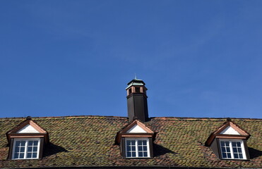 Fototapeta na wymiar Dachgauben auf einem Altbau