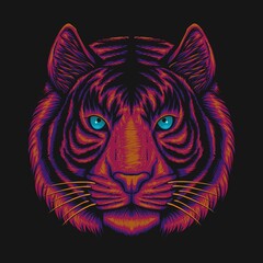 Tiger Head vector illustration