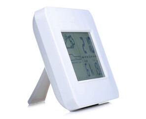 digital weather station on white background isolation