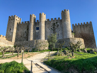 &Oacute;bidos, Portugal; 03 11 2019: Medieval castle in the town of &Oacute;bidos..