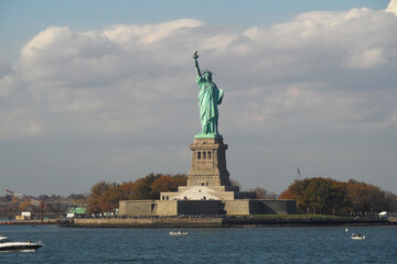 The statue of Liberty on Liberty island, New York, USA.
