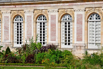 Versailles; France - september 22 2020 : the Grand Trianon in the Marie Antoinette estate