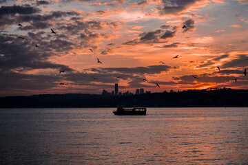 Obraz premium sunset on the sea