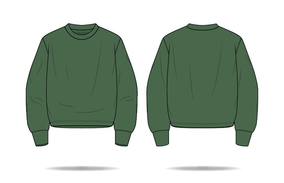 Crewneck Pullover Sweater Merch Template	