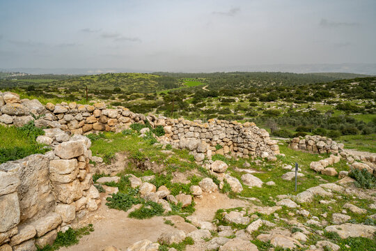 The Archeological Site Khirbat Umm Burj, Israel