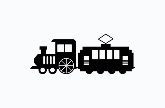 Locomotive vector flat icon. Isolated Locomotive train emoji illustration
