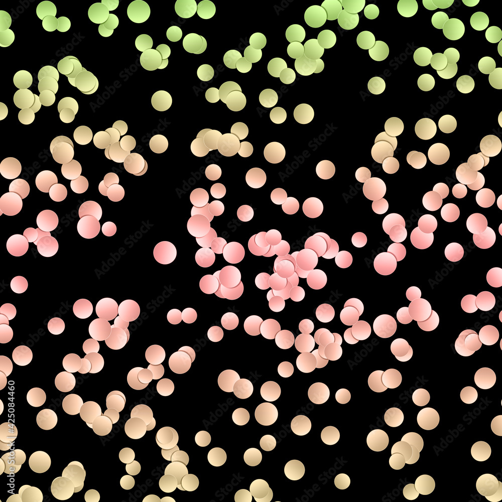 Poster pattern with random colorful circles