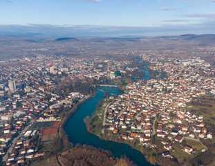 Fototapeta premium view on city