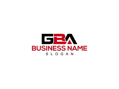 Letter GBA Logo Icon Design For Kind Of Use
