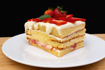 Strawberry sweet cake 