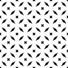 Small Crosses And Serifs Pattern. Seamless Serifs Pattern Black Ornament. Vector.