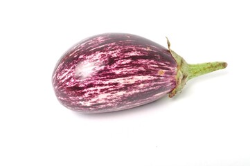 Marbled eggplant on a white background